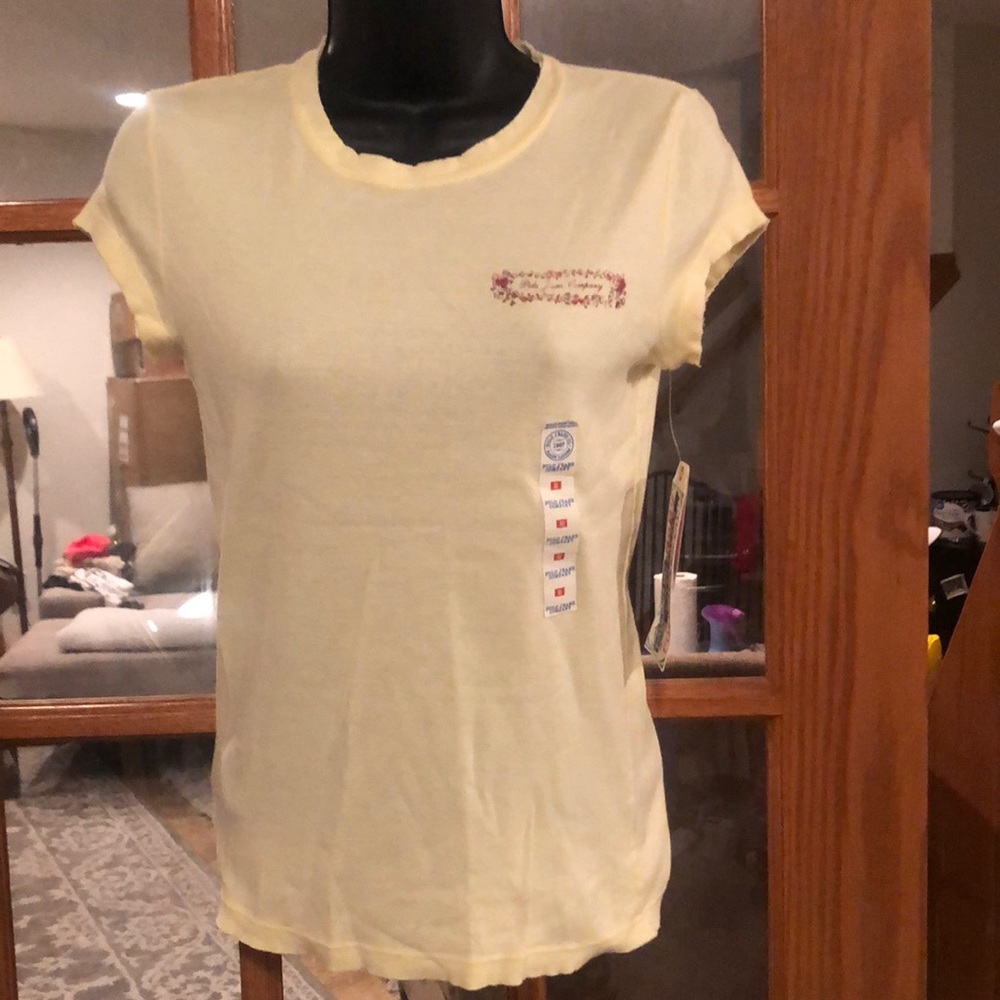 NWT Ralph Lauren Polo buttercream Tee